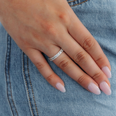 3/4 Way 2.10CT Emerald Cut Diamond Ring