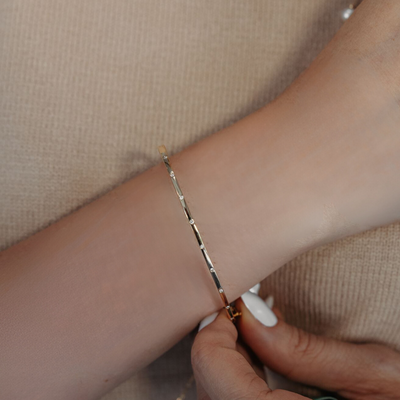 Burnished 10 Diamond 1.6mm Bangle Bracelet