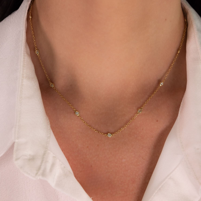 13 Diamonds By The Yard 0.50CT Necklace