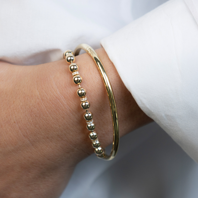 Bead It Collection With Diamond Rondels Bracelet
