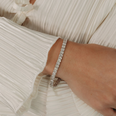 14.50CT Radiant Cut Diamond Tennis Bracelet