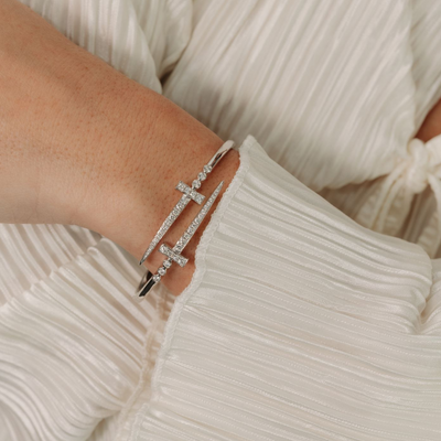 Bypass Cross Sword Bracelet