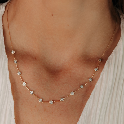 13 Illusion Set Diamond By The Yard Necklace
