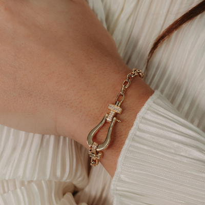 Buckle Style Diamond Bracelet