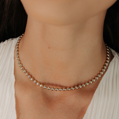 2.30CT Diamond By The Yard Necklace