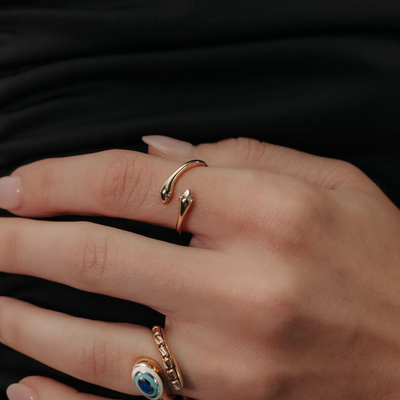 Double Headed Bypass Snake Ring