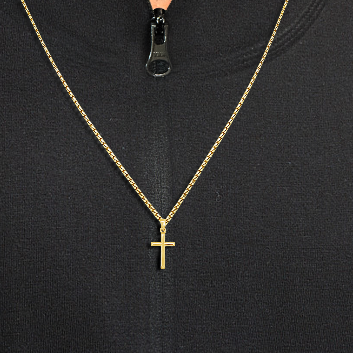 gold cross pendant