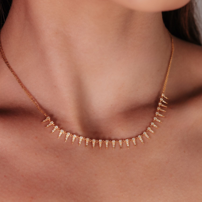 Daggers and Diamonds Necklace