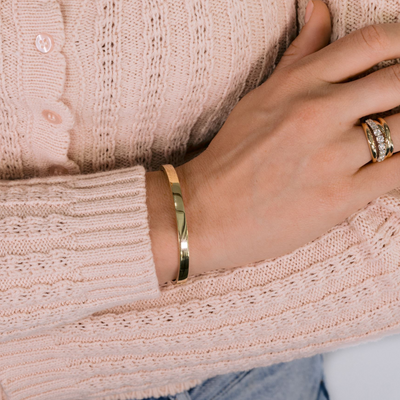 5MM Gold Bangle Bracelet