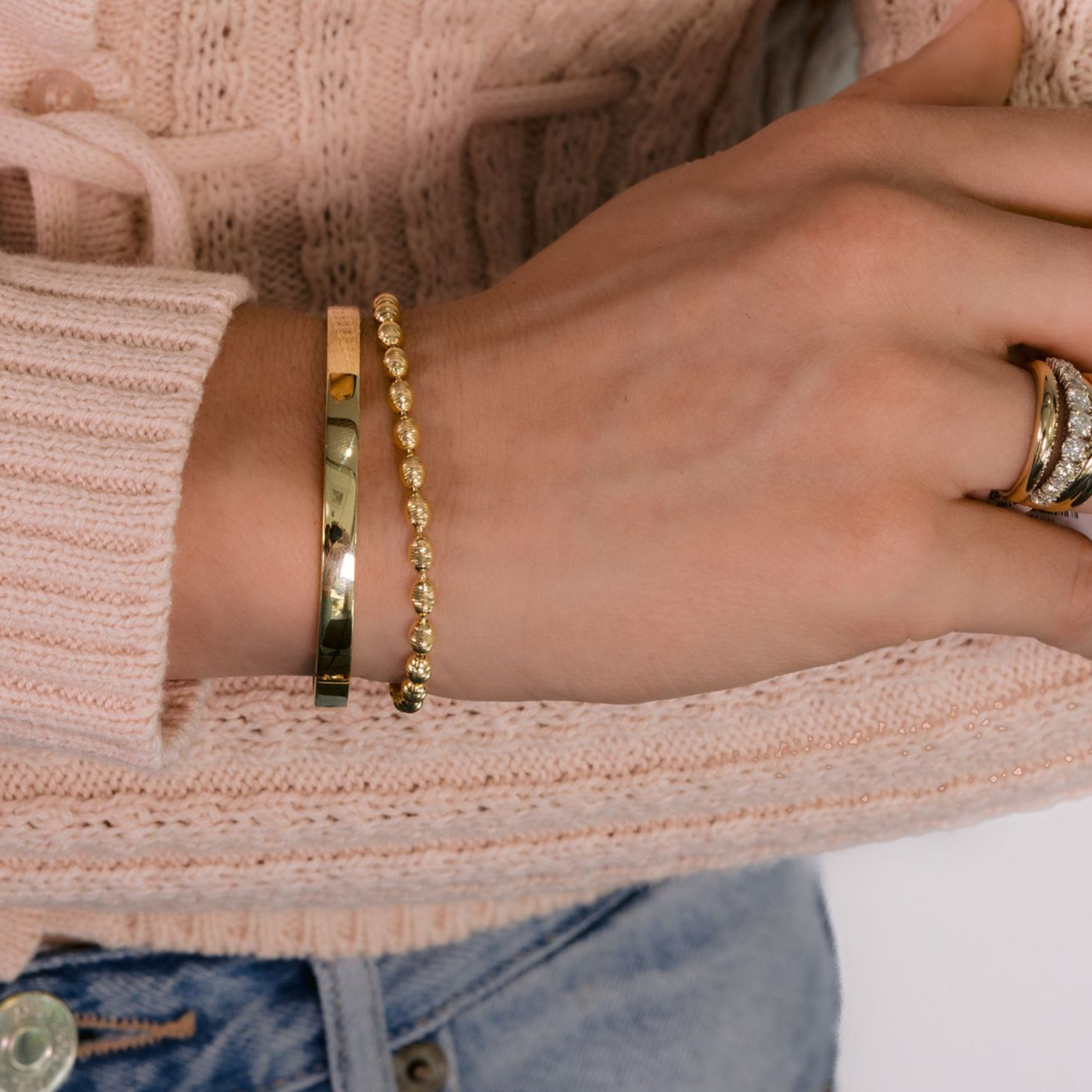 Oval Ice Bead It Bracelet