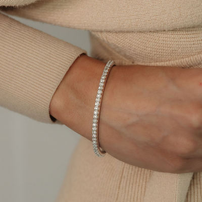 1.85CT Halfway Flex Bangle Bracelet