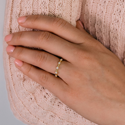 1/2 Way Matching Pinpoint Diamond Ring