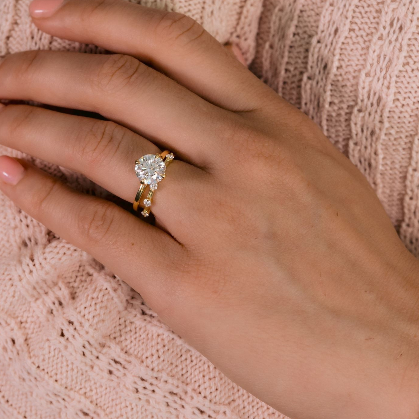 1/2 Way Matching Pinpoint Diamond Ring