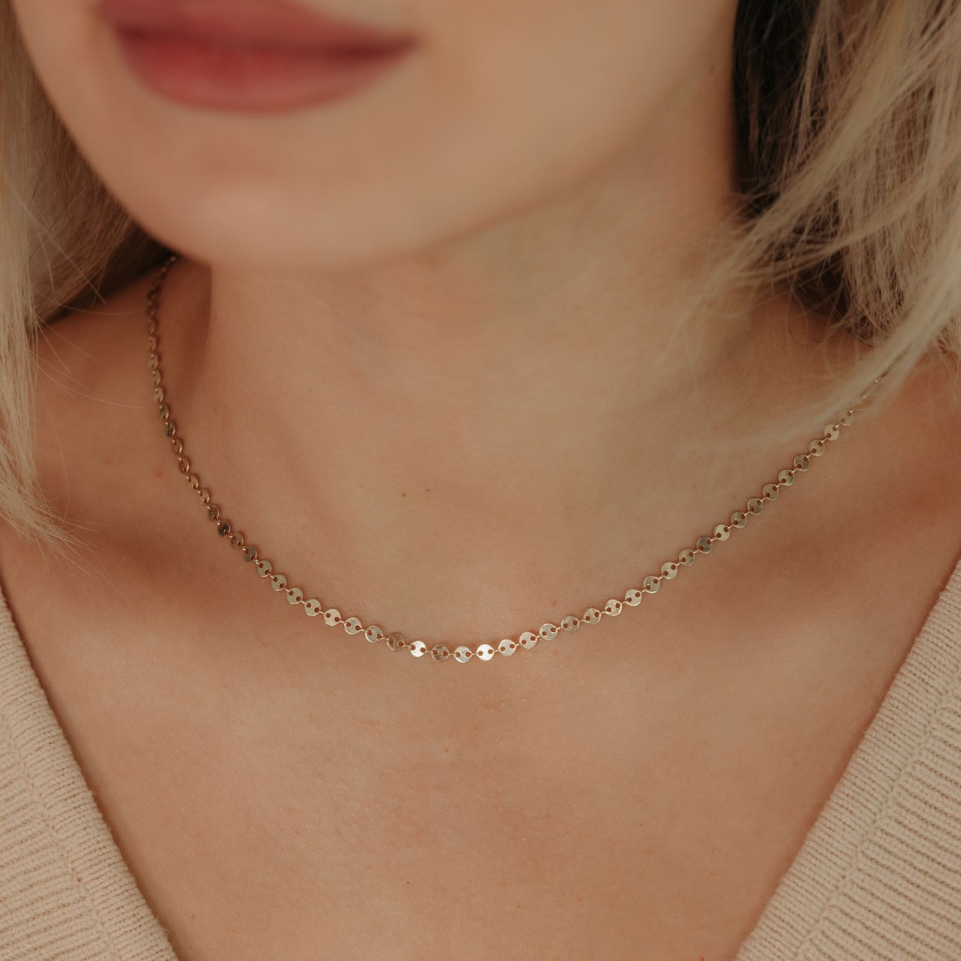 16 Inch Cleona Link Necklace