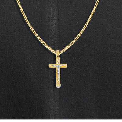 gold crucifix necklace
