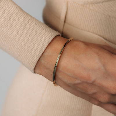 Knife Edge Bangle Bracelet
