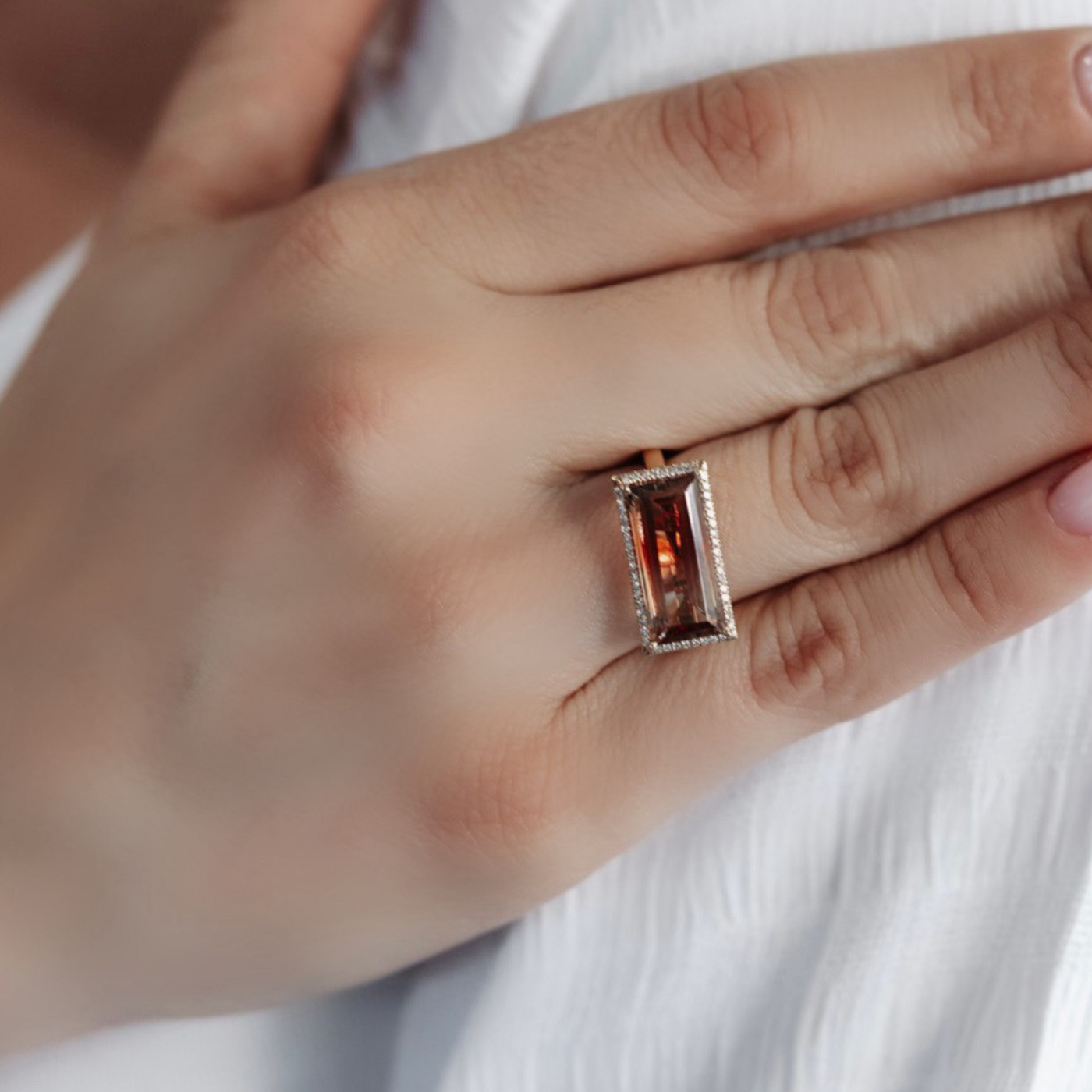 colored gemstone diamond cocktail ring