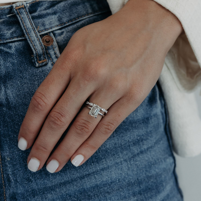 3/4 Ribbon Style 1.45CT Diamond Ring