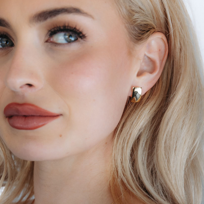 Rectangular Huggie Earrings