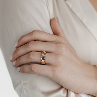 Oval Solitaire Huggie Earrings