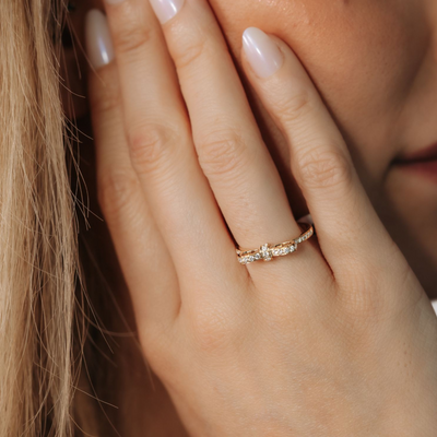 0.25CT Diamond Bow Ring