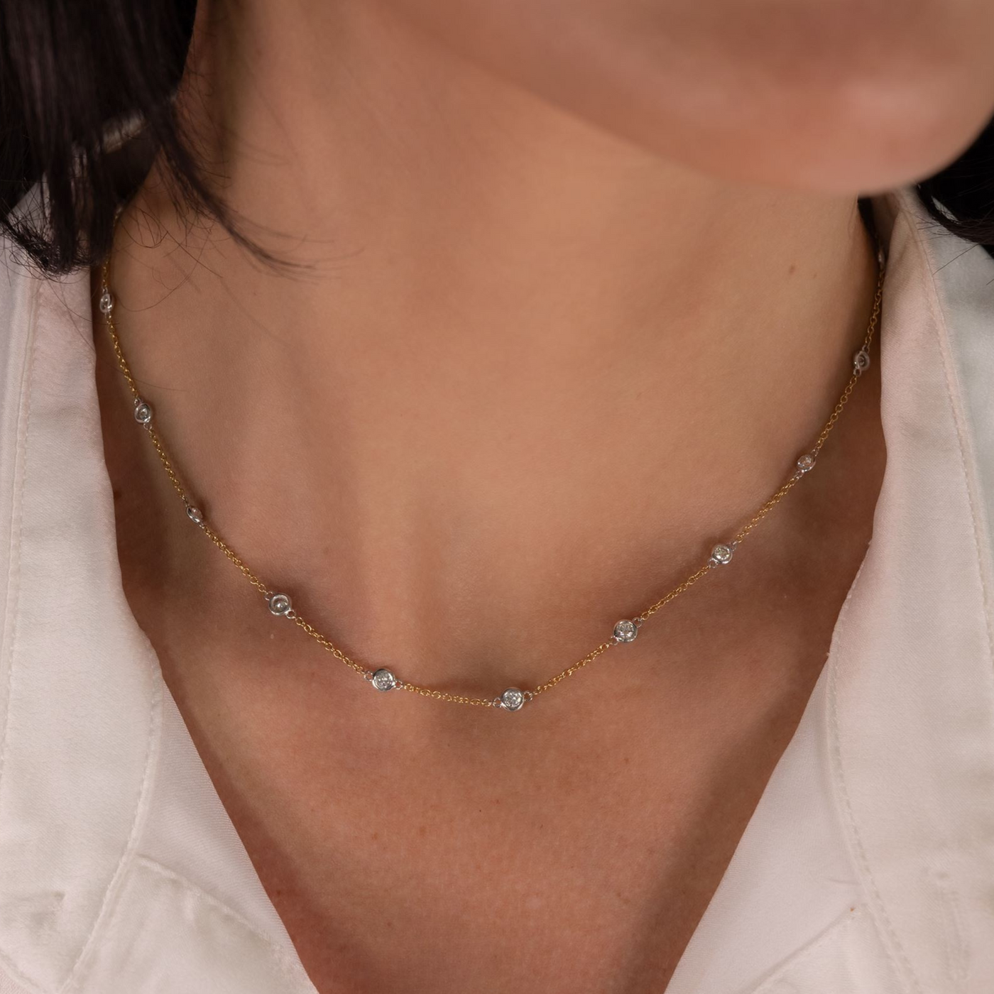 18 Diamonds By The Yard 0.95CT Necklace