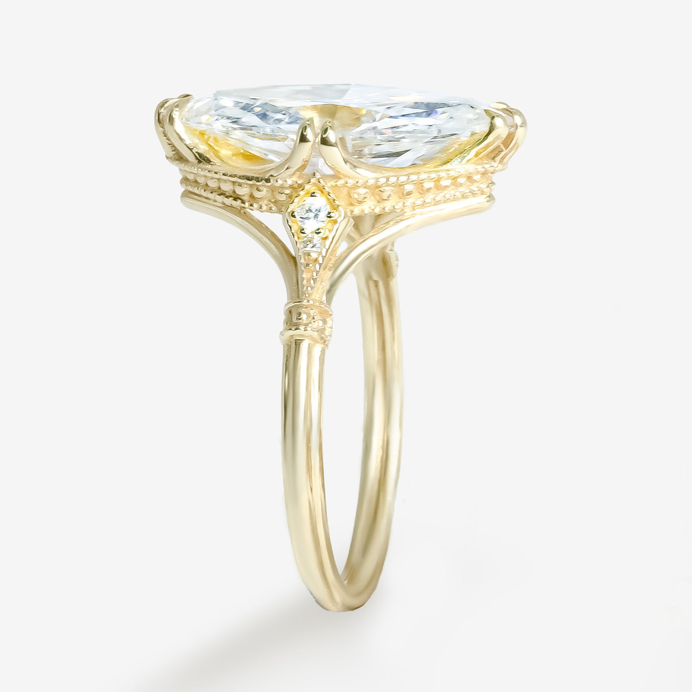 Venetian Crown - Marquise Engagement Ring