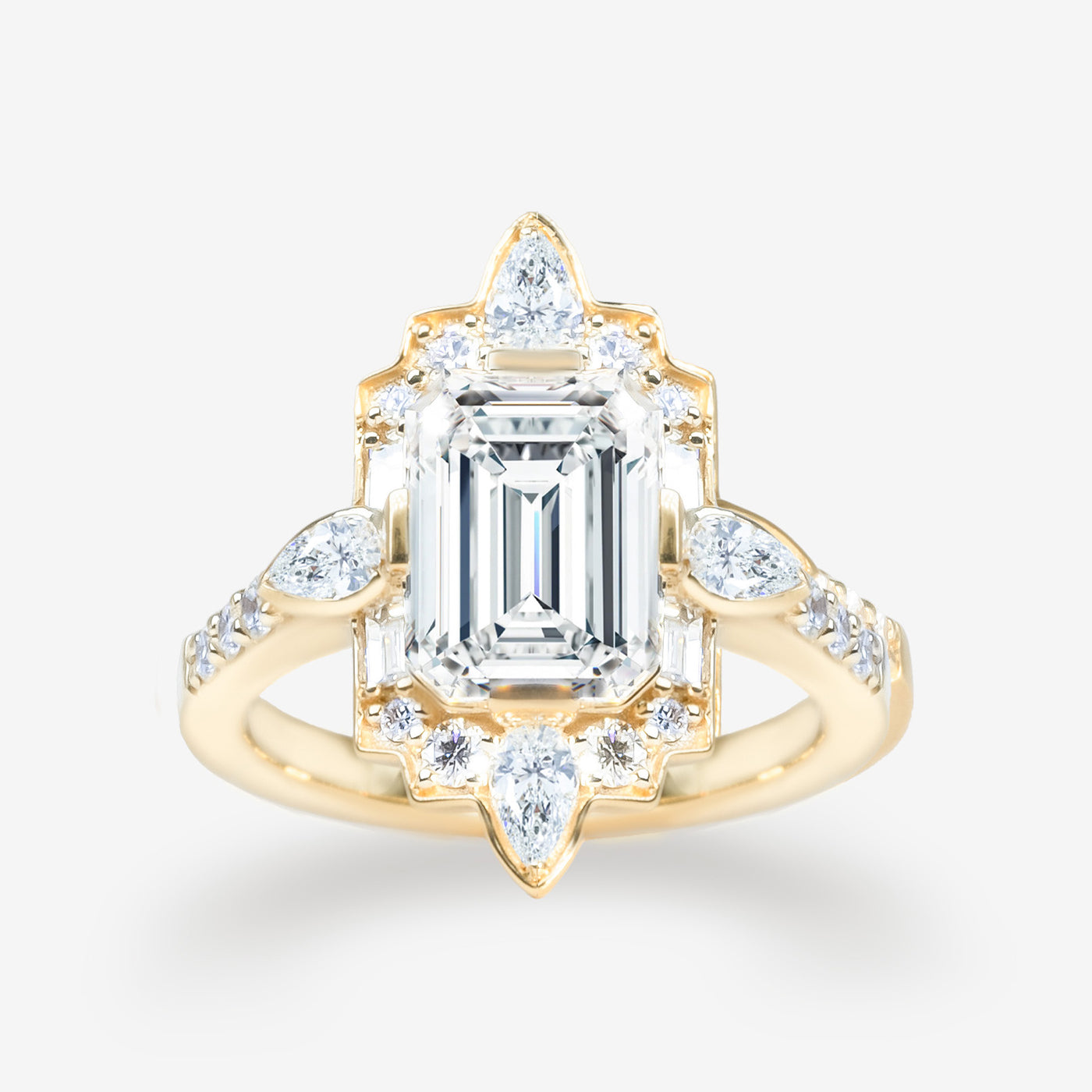 Venetian Empress - Emerald Cut Engagement Ring
