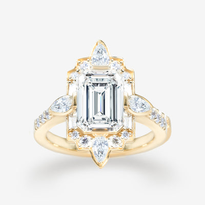 Venetian Empress - Emerald Cut Engagement Ring