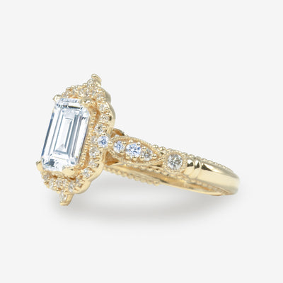 Venetian Guild - Emerald Cut Engagement Ring