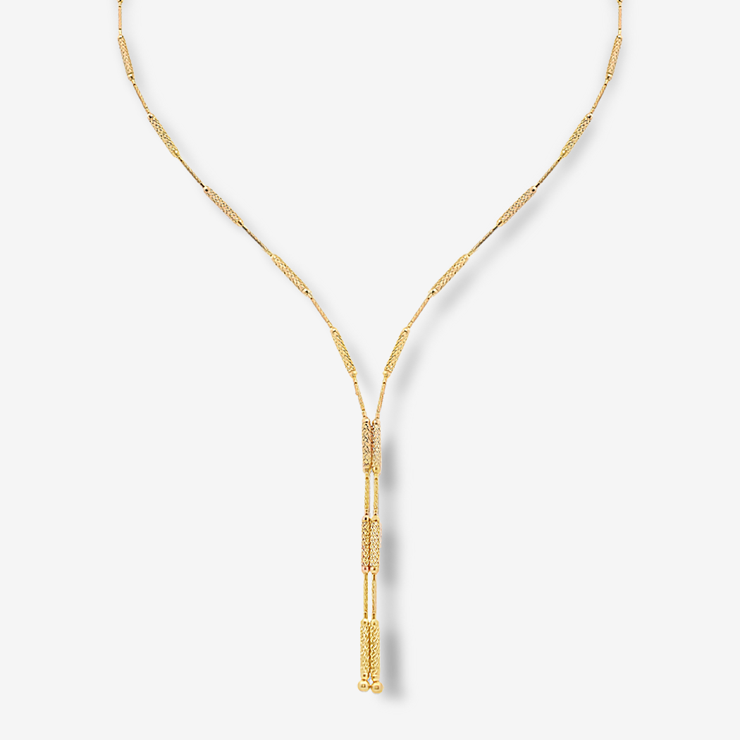 Versatile Styling Gold Lariat Necklace or Bracelet