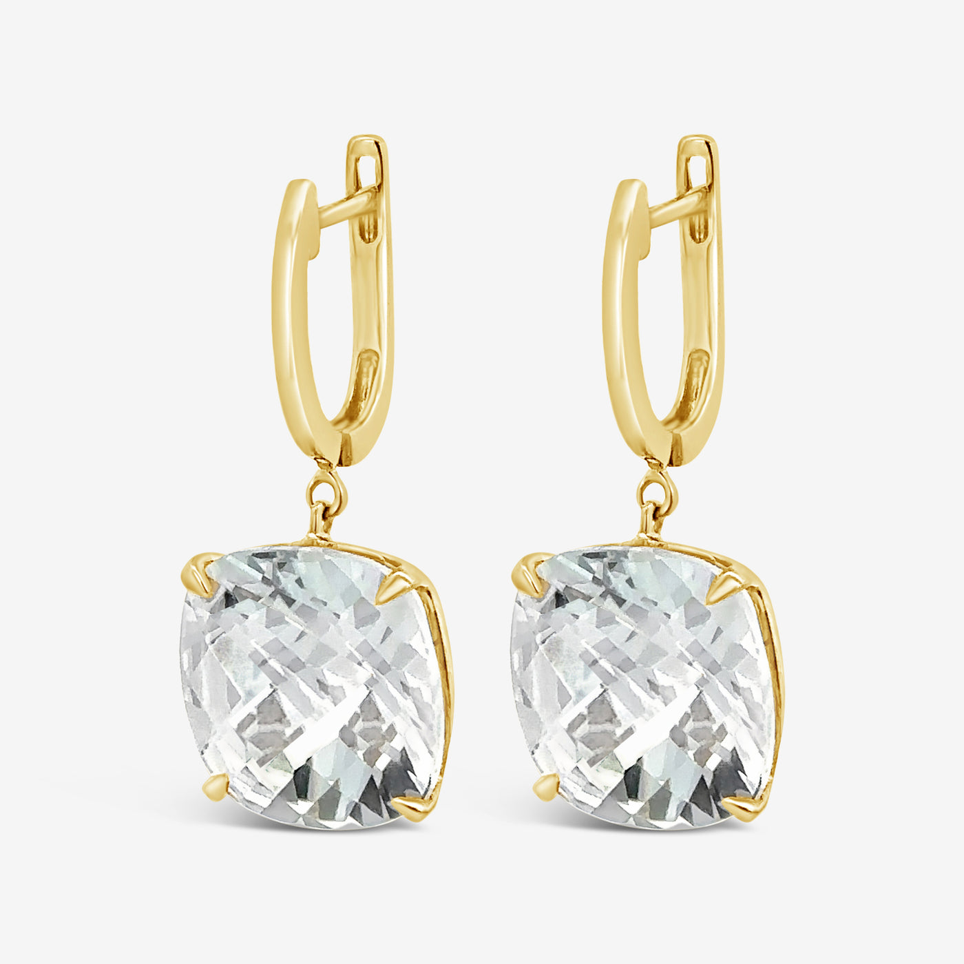 White Topaz Briolette Collection Earrings