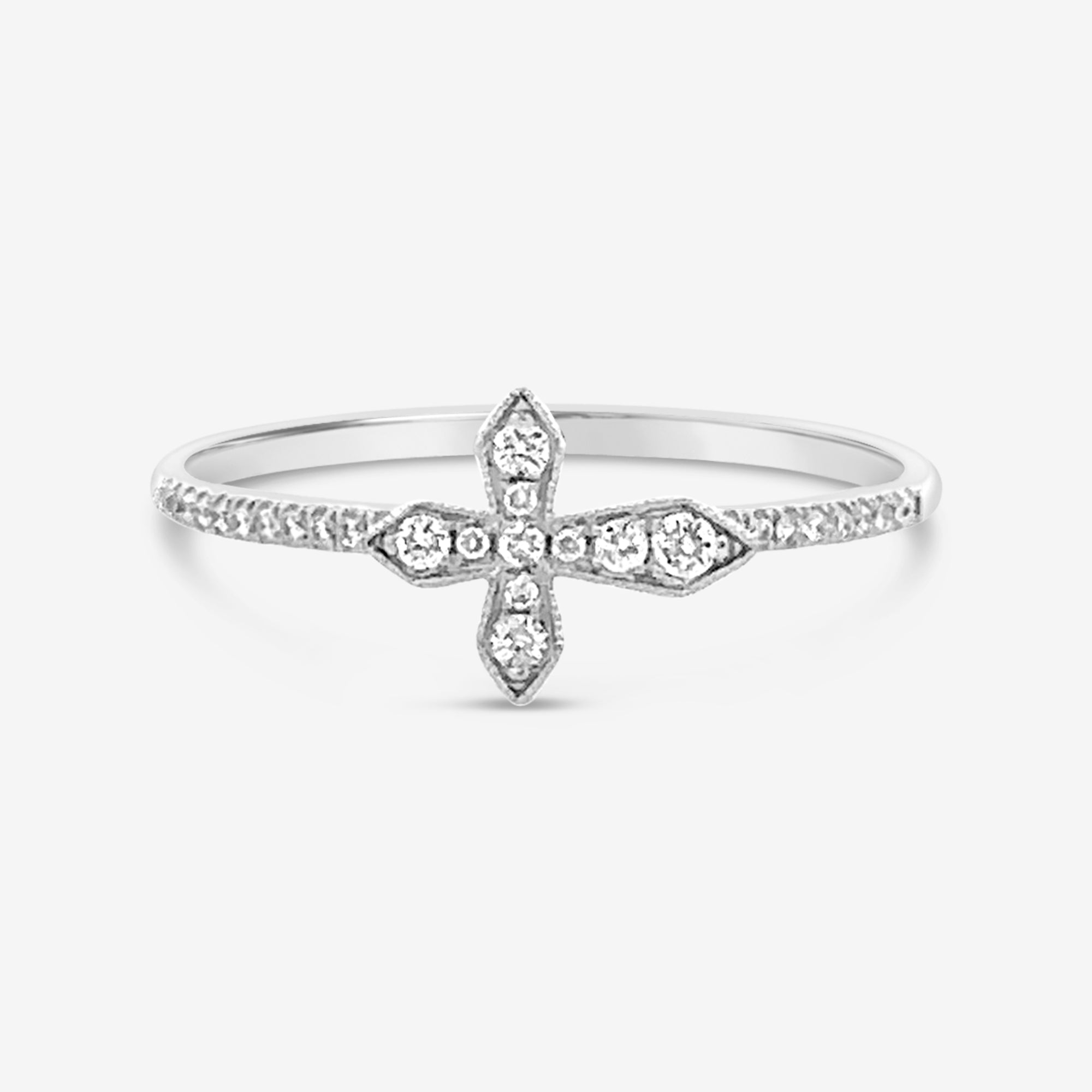 diamond cross ring
