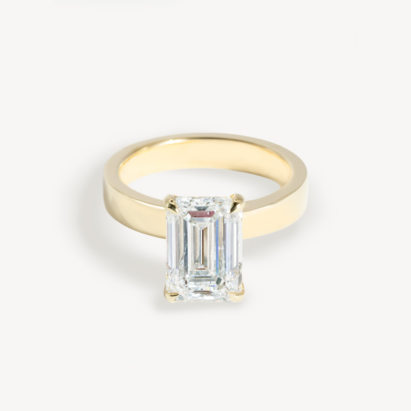 Widish Solitaire Engagement Ring