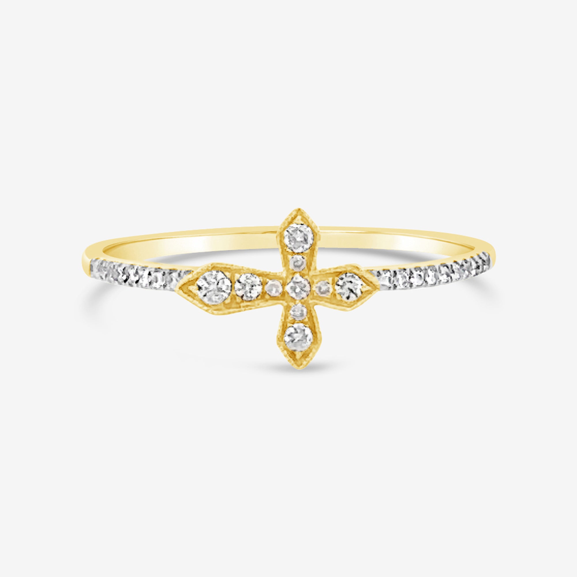 diamond cross ring