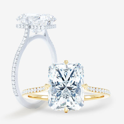 Compass Spirit Pave - Radiant Engagement Ring