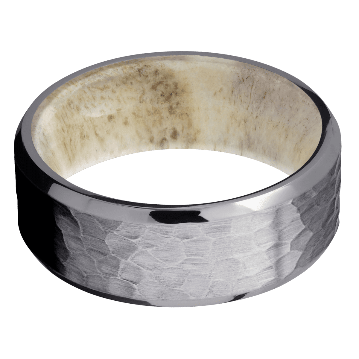 Lashbrook - Tantalum + Hammer , Polish Finish + Antler