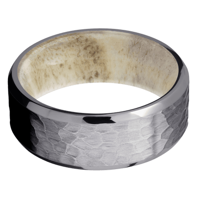 Lashbrook - Tantalum + Hammer , Polish Finish + Antler