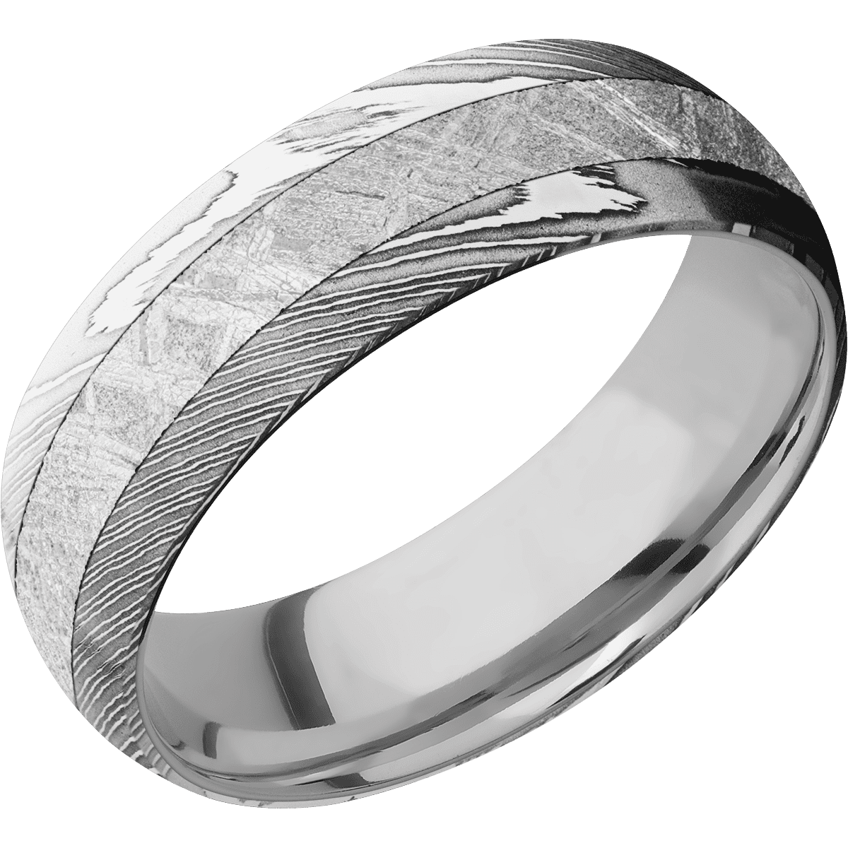Lashbrook - Damascus + Polish Finish + Titanium