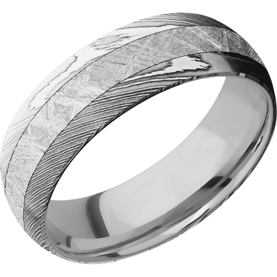 Lashbrook - Damascus + Polish Finish + Titanium