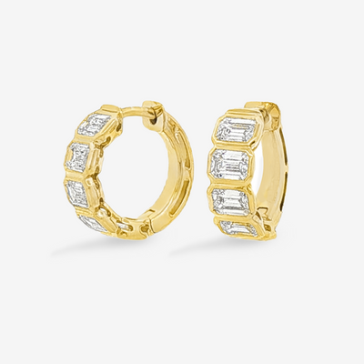 Lab Grown 1.89 Huggie Earrings