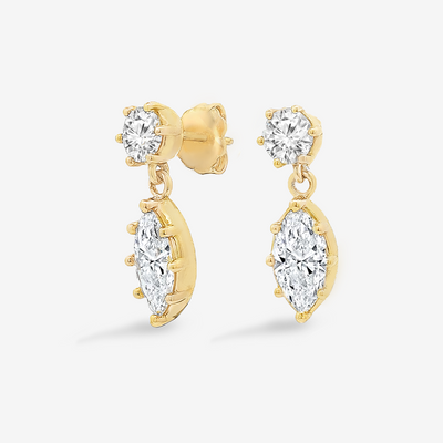 Lab Grown 0.70CT Drop Earrings