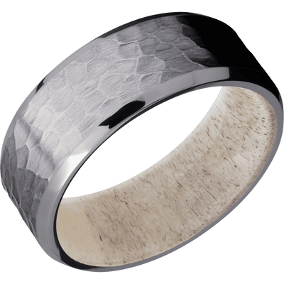 Lashbrook - Tantalum + Hammer , Polish Finish + Antler