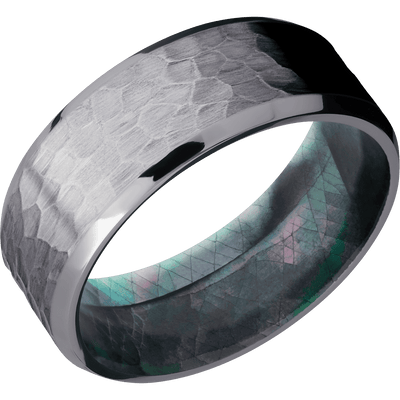Lashbrook - Tantalum + Hammer , Polish Finish + Black Mother of Pearl