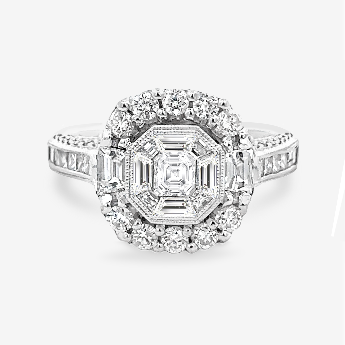Illusion Set 2.05CT Diamond Halo Ring
