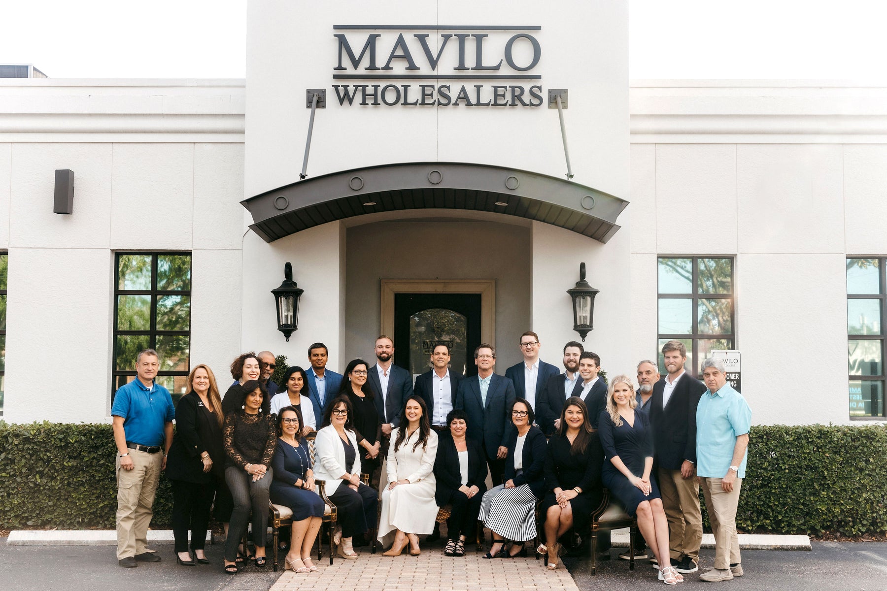 mavilo wholesalers staff outside the building
