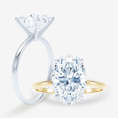 Perfect Solitaire - Classic - Oval Engagement Ring