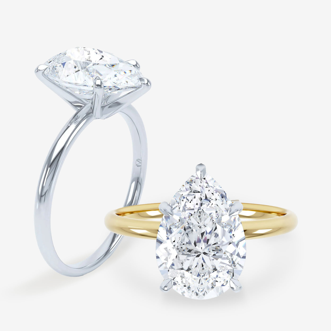 Perfect Solitaire - Classic - Pear Engagement Ring