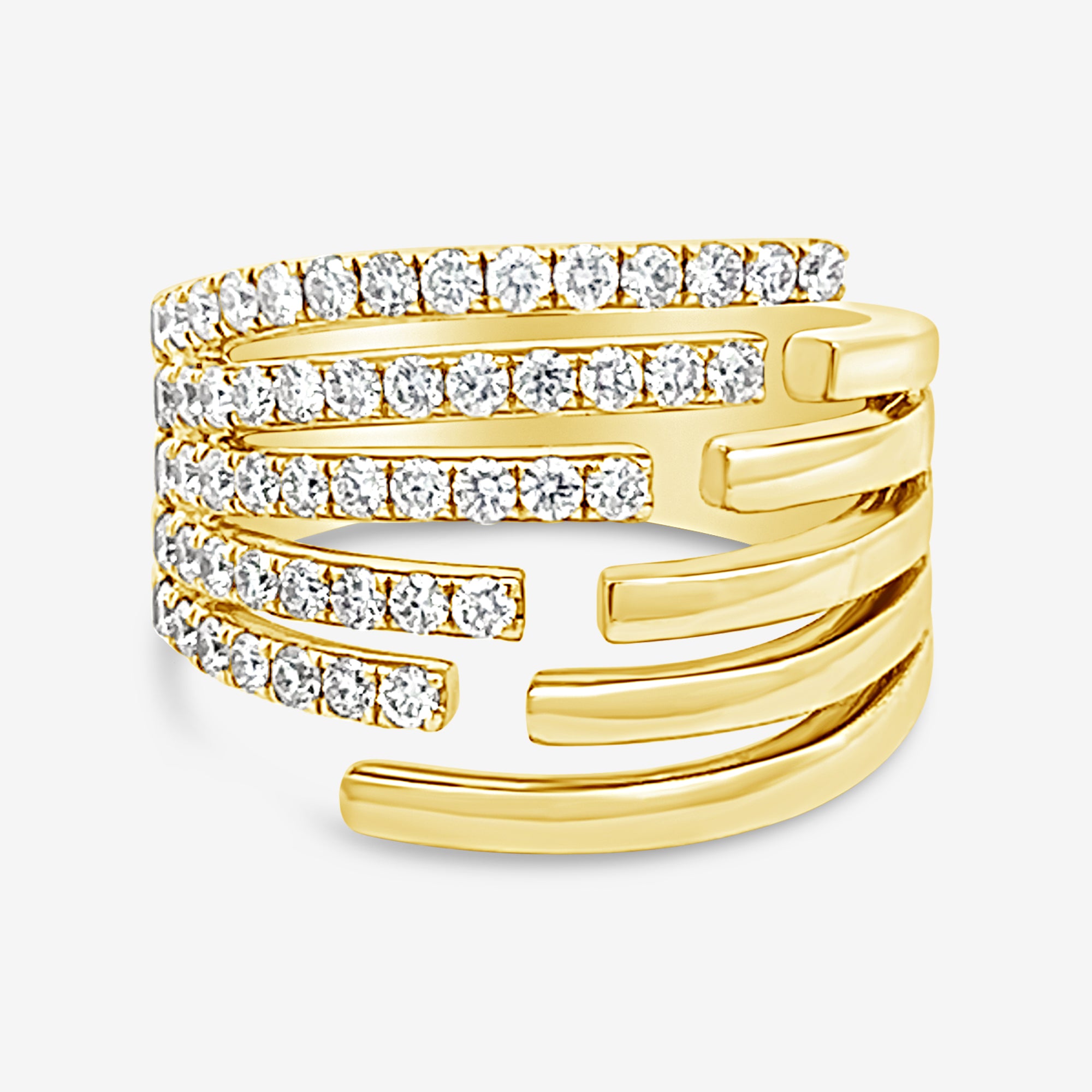 5-Row Waterfall Ring