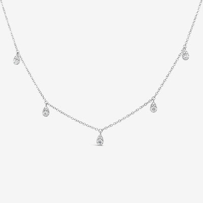 5 Drops Diamond Necklace